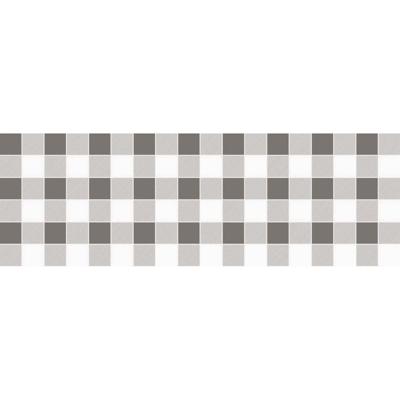 Damast papier 1,20x8m ruit grijs
