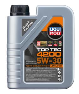 Liqui Moly TopTec 4200 5W-30 (1 L) LIQUI MOLY, Viscositeit klasse SAE: 5W-30, 1.0, L, u.a. für Opel, Vauxhall, Isuzu