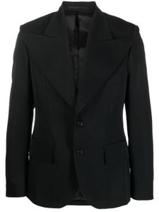 Walter Van Beirendonck blazer à simple boutonnage - Noir