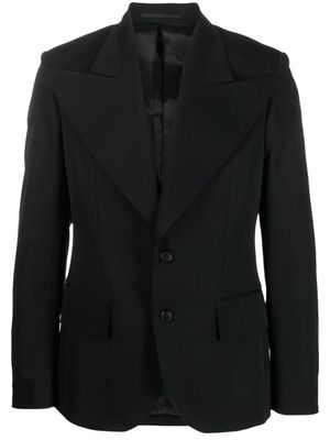 Walter Van Beirendonck blazer à simple boutonnage - Noir