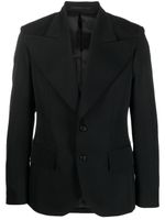 Walter Van Beirendonck blazer à simple boutonnage - Noir