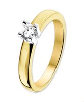 TFT Ring Diamant 0.15ct H SI Bicolor Goud
