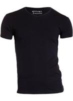 Garage Bodyfit T-shirt V-neck Basic T-shirts Black Garage Bodyfit T-shirt V-neck Basic T-shirts Black