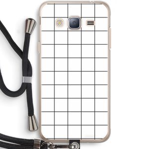 Rooster: Samsung Galaxy J3 (2016) Transparant Hoesje met koord