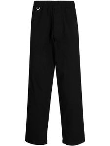 CHOCOOLATE pantalon droit à patch logo - Noir