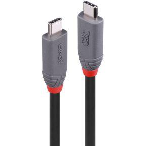 Lindy 36958 USB-kabel 2 m USB4 Gen 3x2 USB C Zwart