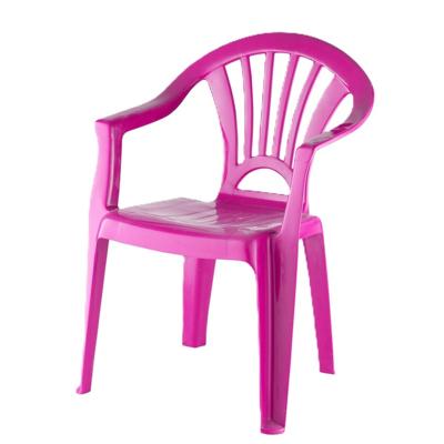 Camping Kinderstoel van kunststof - fuchsia roze - 37 x 31 x 51 cm