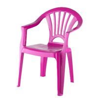 Camping Kinderstoel van kunststof - fuchsia roze - 37 x 31 x 51 cm Camping Kinderstoel van kunststof - fuchsia roze - 37 x 31 x 51 cm