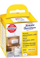 Avery-Zweckform Rol met etiketten 101 x 54 mm Papier Wit 110 stuk(s) Permanent hechtend Verzendetiketten ASS0722430 - thumbnail