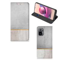 Xiaomi Redmi Note 10 4G | 10S | Poco M5s Book | Wallet Case | Wood Concrete