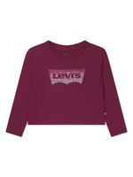 Levi's Kids t-shirt à ornements strassés - Rouge