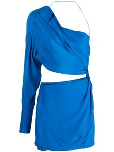 GAUGE81 robe-chemise asymétrique à une épaule - Bleu