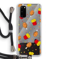 Chicken 'n Fries: Samsung Galaxy S20 Transparant Hoesje met koord