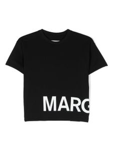 MM6 Maison Margiela Kids t-shirt en coton à logo imprimé - Noir