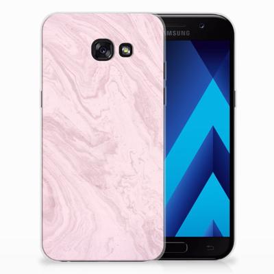 Samsung Galaxy A5 2017 | TPU | Siliconen hoesje | Marble Pink - Origineel Cadeau Vriendin