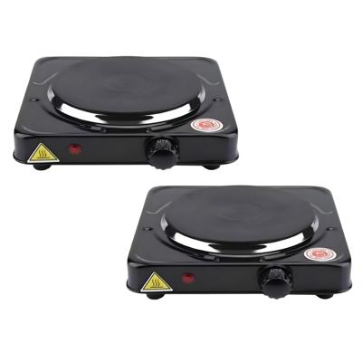 Benson Kookplaat elektrisch - 2x - 1 pit - 22 cm - 1000 W - camping kooktoestel