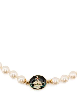 Vivienne Westwood collier Loelia à perles artificielles - Tons neutres