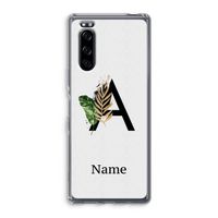 Charcoal Flora: Sony Xperia 5 Transparant Hoesje