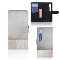 Xiaomi Mi Note 10 Pro | Book Style Case | Wood Concrete