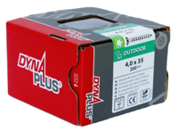 Dynaplus Unischroef/Spaanplaatschroef Ar-Coating Platkop Voldraad Torx TX20 4.0X35 | 200 stuks - 0281.08.25401