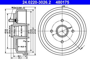 ATE Remtrommel 24.0220-3026.2