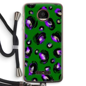 Green Cheetah: Motorola Moto Z Force Transparant Hoesje met koord