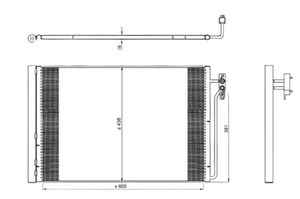 Condensor, airconditioning 350224