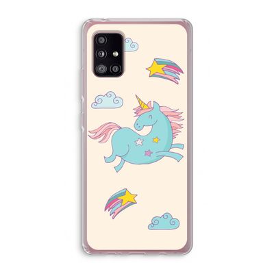 Vliegende eenhoorn: Samsung Galaxy A51 5G Transparant Hoesje
