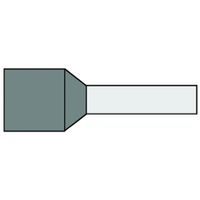 Adereindhuls 0,75qmm Grijs penlengte = 8mm geïsoleerd 100 stuks 727033 Klemko