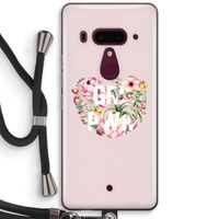 GRL PWR Flower: HTC U12+ Transparant Hoesje met koord