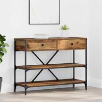 Wandtafel met lade met plank met opslag Oud hout Bewerkt hout