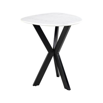 Richmond Bijzettafel 'Trocadero' Marmer, 50cm, kleur Wit