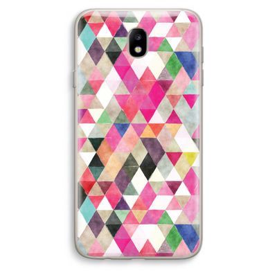 Gekleurde driehoekjes: Samsung Galaxy J7 (2017) Transparant Hoesje
