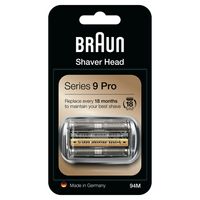 Braun Cassette series 9 pr 94M Scheerhoofden Zilver Braun Cassette series 9 pr 94M Scheerhoofden Zilver