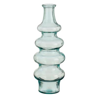 Bloemenvaas Sira - transparant glas - D14,5 x H40 cm - vaas - sierlijk model