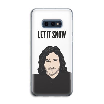 Let It Snow: Samsung Galaxy S10e Transparant Hoesje