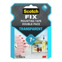 Dubbelzijdig plakband Scotch Transparant 19 mm x 5 m
