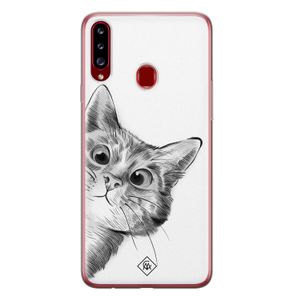 Samsung Galaxy A20s siliconen hoesje - Peekaboo