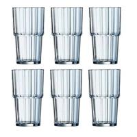 Arcoroc Tumbler Norvege - Gehard Glas - 270 ml - 6 stuks Arcoroc Tumbler Norvege - Gehard Glas - 270 ml - 6 stuks