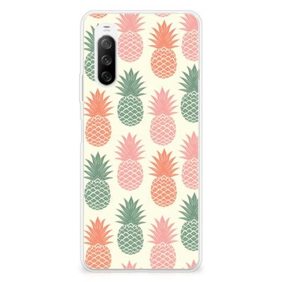 Sony Xperia 10 III | Siliconen Case | Ananas