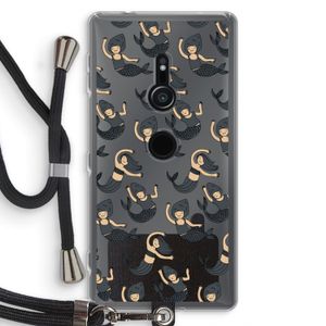 Zeemeermin: Sony Xperia XZ2 Transparant Hoesje met koord