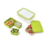 EMSA CLIP & GO XL Lunchtrommel 2,3 l Groen, Transparant 1 stuk(s) - thumbnail