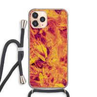 Eternal Fire: iPhone 11 Pro Transparant Hoesje met koord