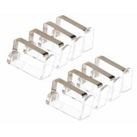 Tafelkleed klemmen set - 8x - 4 stuks - zilver - RVS - 5 x 4 cm - tafelzeilklemmen - Tafellaken klem