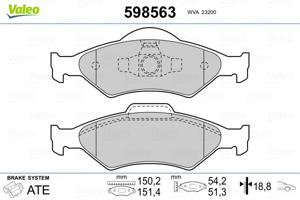 Valeo Remblokset 598563