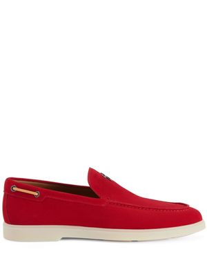 Giuseppe Zanotti mocassins The Maui en daim - Rouge Giuseppe Zanotti mocassins The Maui en daim - Rouge