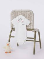 Babybody met korte mouwen PETIT BATEAU wit