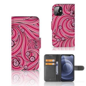 Apple iPhone 12 Mini Hoesje Swirl Pink