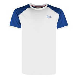 Heren T-shirt Strike | Wit/Koningsblauw