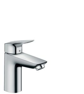 Hansgrohe Logis wastafelkraan 100 met metalen pop-up waste chroom